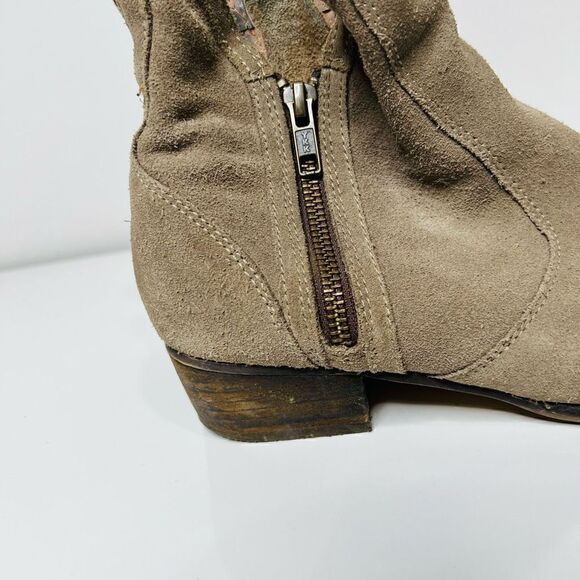 Seychelles Taupe Brown Suede Ankle Boots - Picture 3 of 9